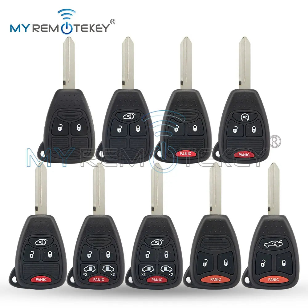 Replacement Key Shell Case for Chrysler Dodge Jeep (2-6 Button)