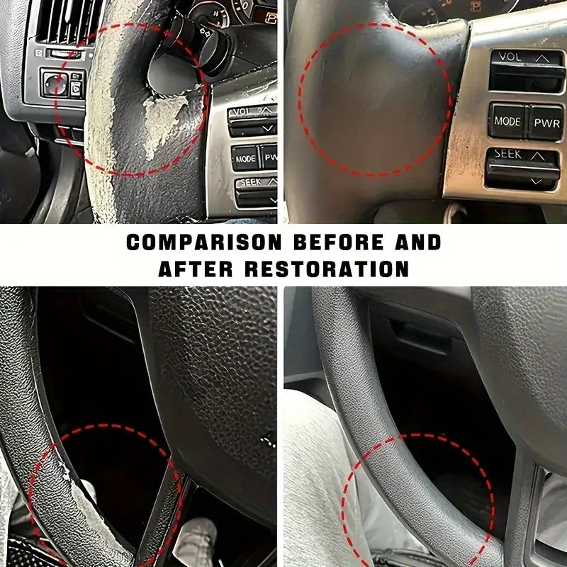 Car Plastic Restorer Back To Black Gloss Auto Interior Leather & Panel Renewal Wax Coating Agent Auto Polish And Repair Coating