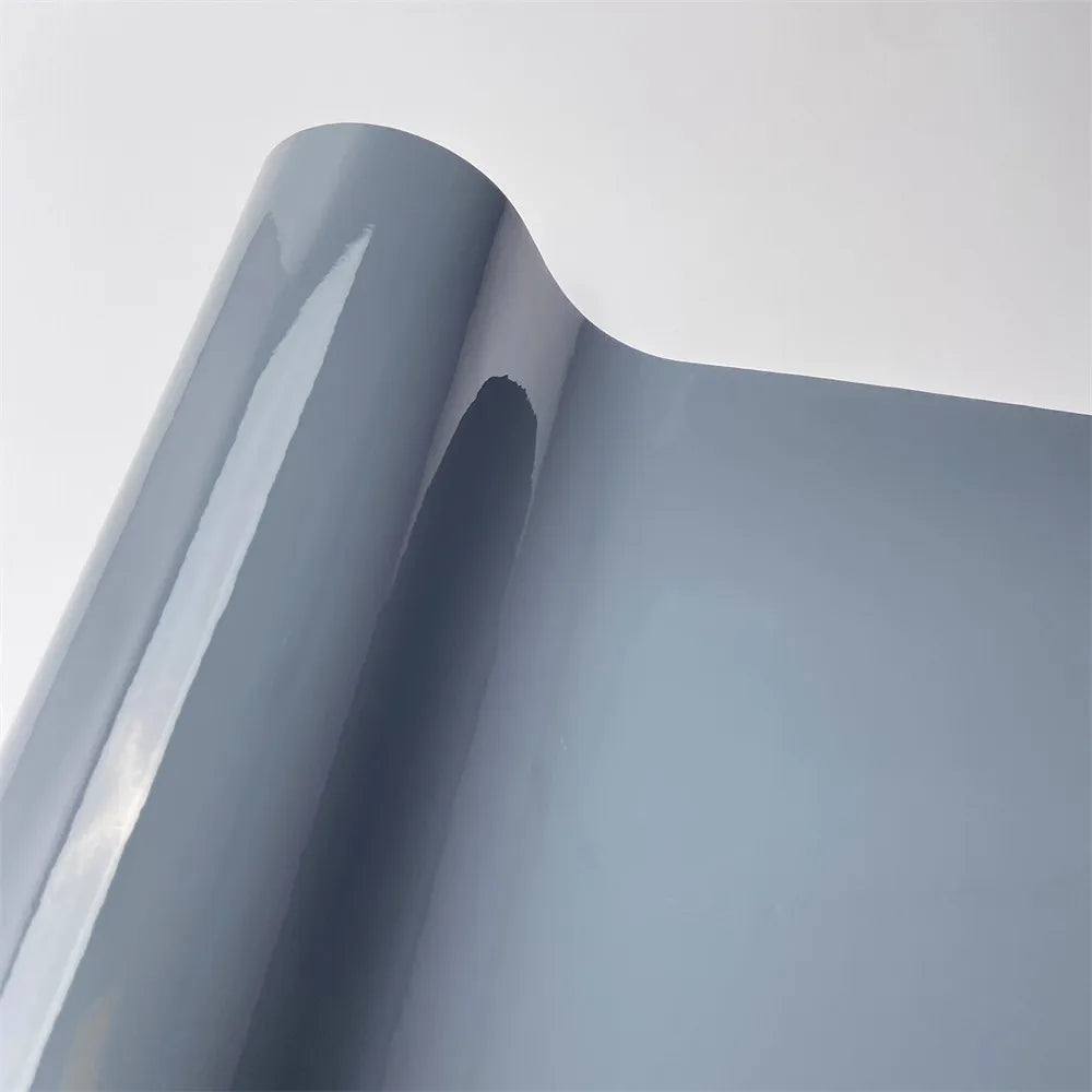 High Gloss Grey Vinyl Wrap – Car, Motorcycle & DIY - image 2