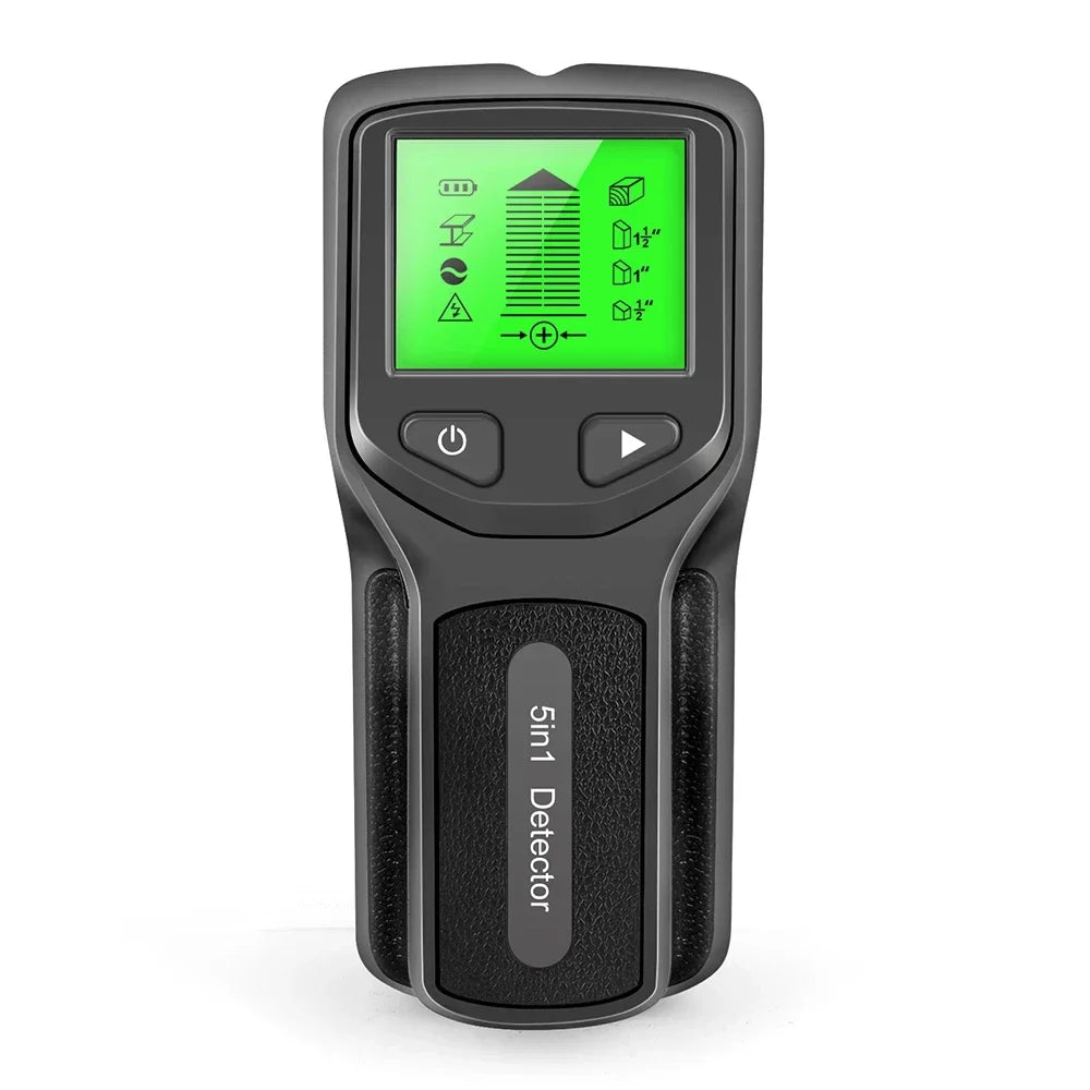 5-in-1 Stud Finder Wall Scanner with LCD for Wood, Metal & Live AC Wires