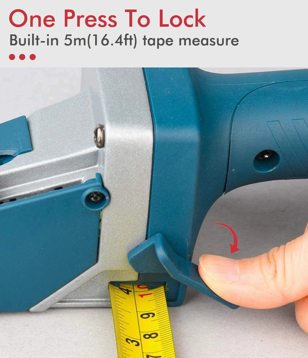 Drywall cutting scriber with tape measure, manual plasterboard cutting tool