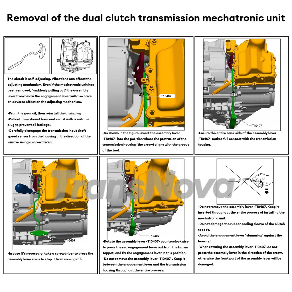 DQ200 0AM DSG Transmission Disassembly Tool Valve Body Install/Removal - image 3