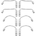 Car 8PCS Fuel Injector Feed Pipe Line Set for Sierra 2500 HD/3500 6.6L LB7 Duramax Diesel fits Silverado 2500 HD/3500 2001-2004