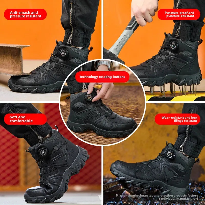 Steel Toe Safety Boots, Smash-Proof & Puncture-Resistant - image 5