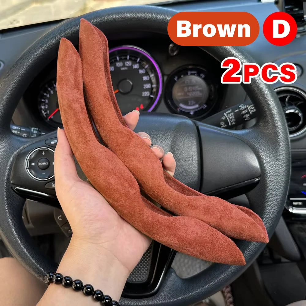 Non-Slip Steering Wheel Grip Covers, 2 pcs