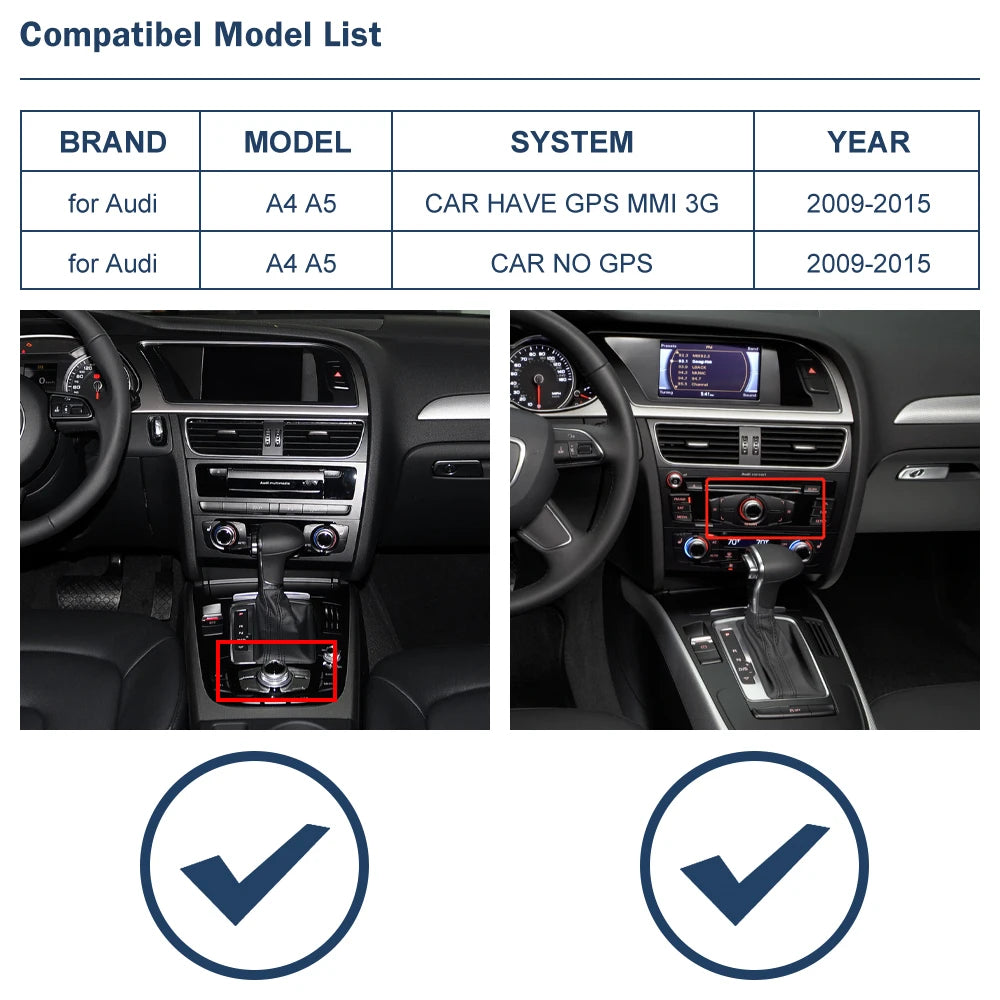 Wireless Apple CarPlay & Android Auto for Audi A4 A5 Q5 2009-2015 - image 2