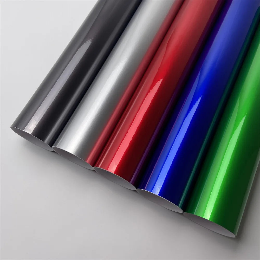 Glossy Candy Vinyl Wrap Film for Cars & Motorcycles – Colorful