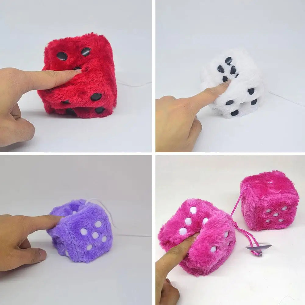 Cute Plush Dice Hanging Pendant | Car & Home Decor - image 5