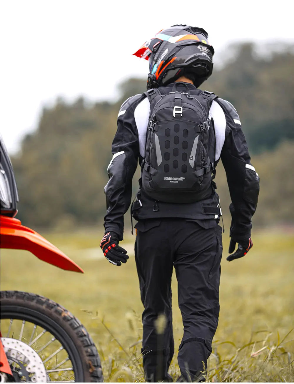 Rhinowalk 23L Waterproof Motorcycle Helmet Backpack - image 23