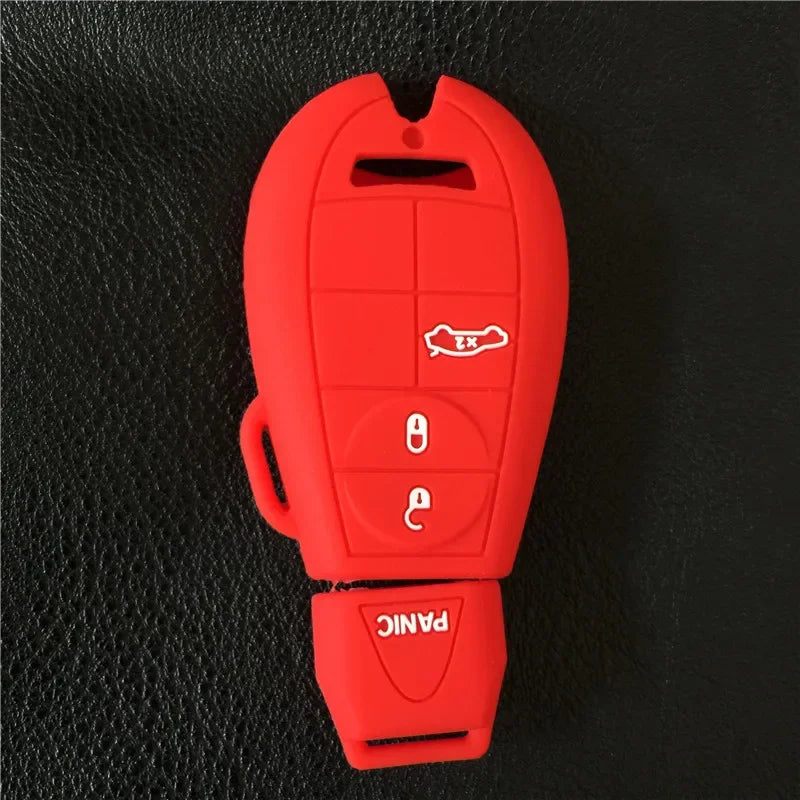Silicone Key Fob Cover for Dodge Ram & Chrysler 4-Button Remote - image 7