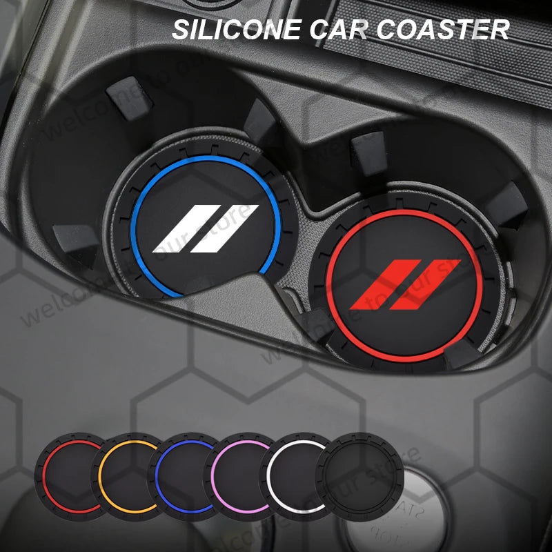 Non-Slip Rubber Cup Coasters for Dodge Vehicles (2-Pack)