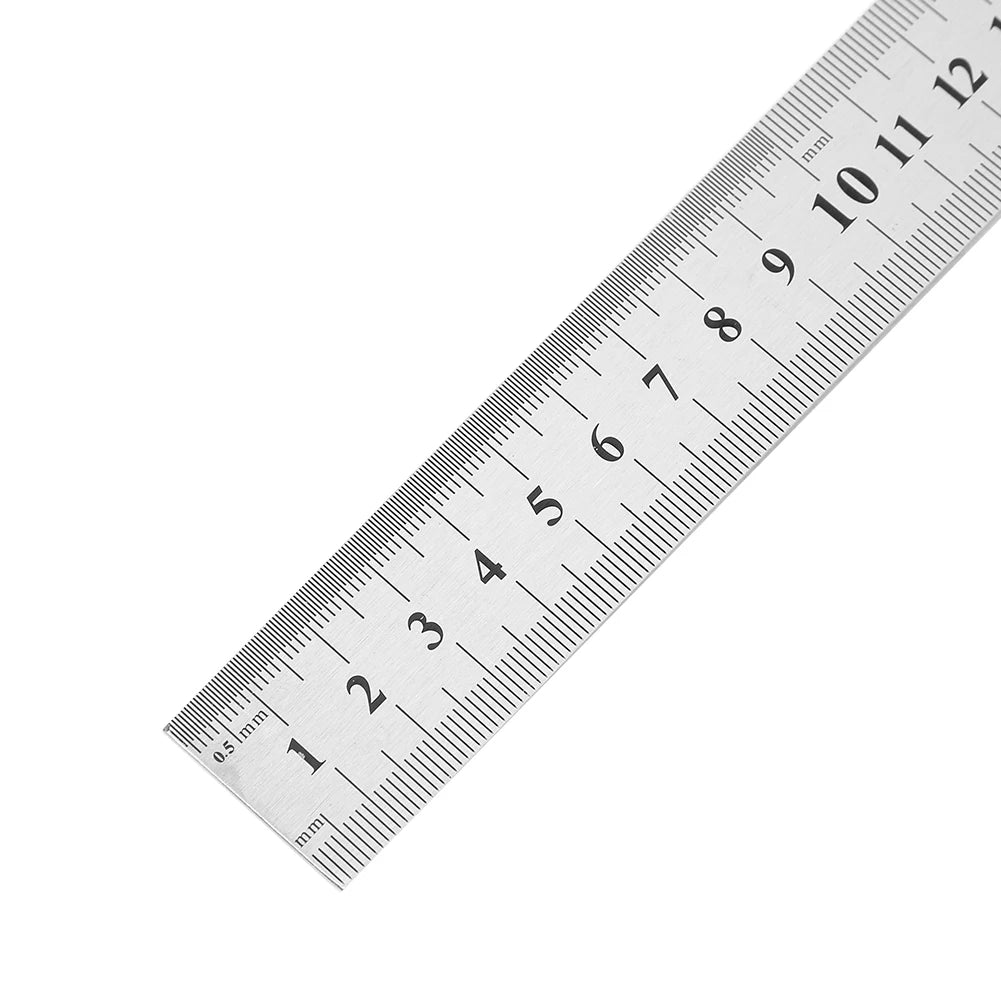 Stainless Steel Straight Ruler – Metal Measuring Scale