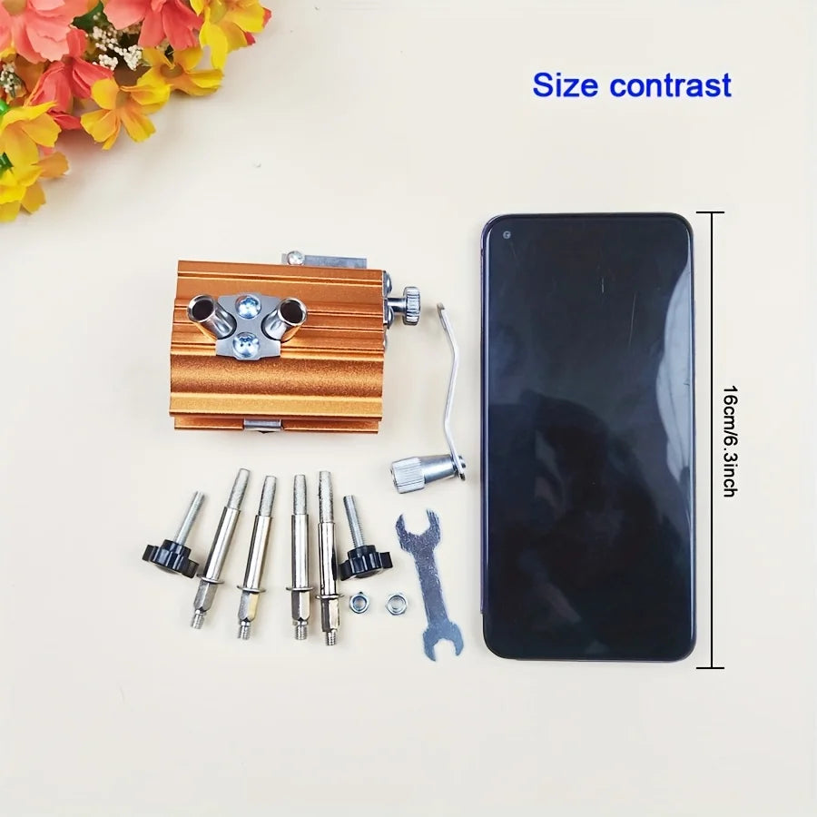 Portable Hand-Crank Chainsaw Sharpener with 4 Carbide Heads - image 4