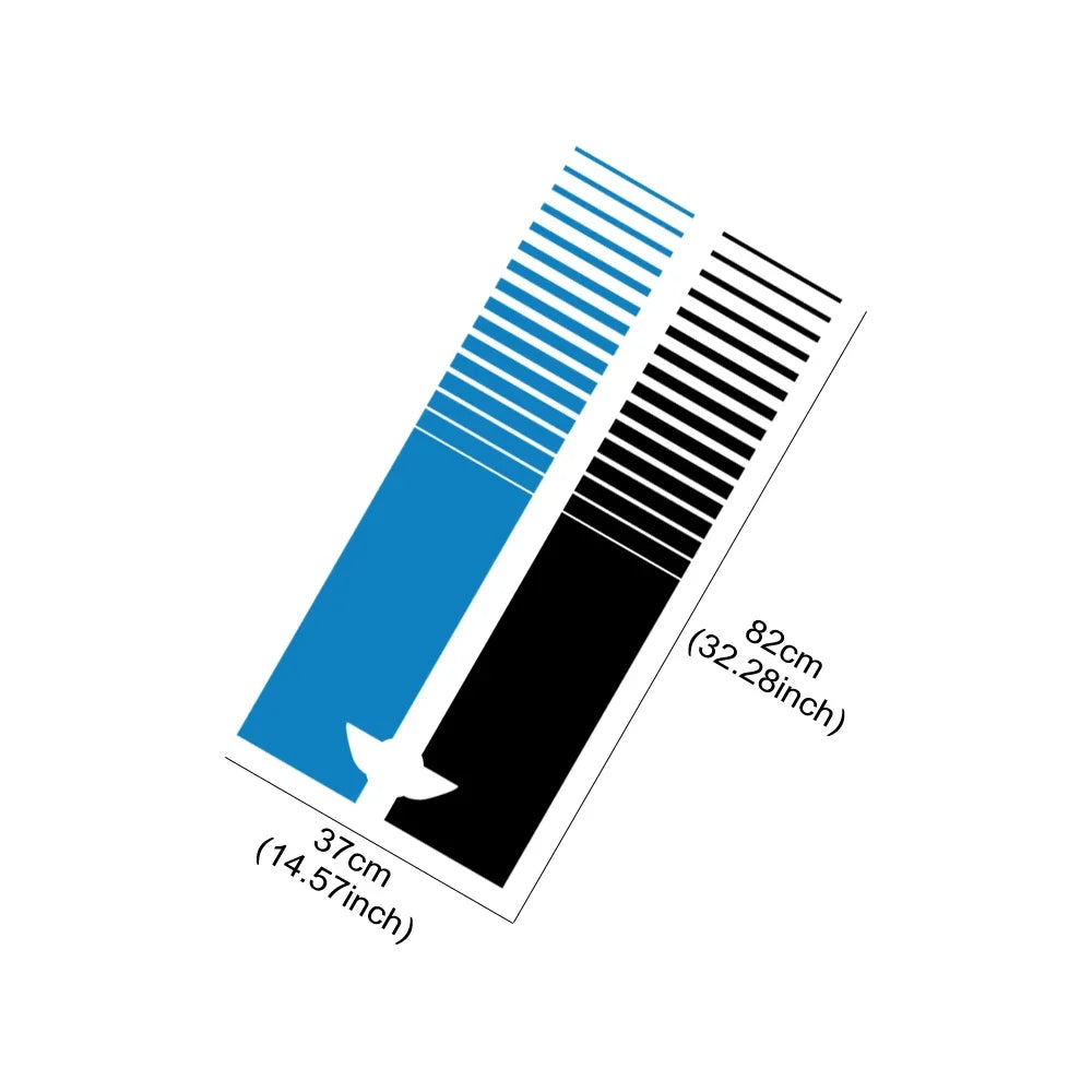 2pc Hood Bonnet Stripe Decals for MINI Cooper F56, F55 and R56 - view 4