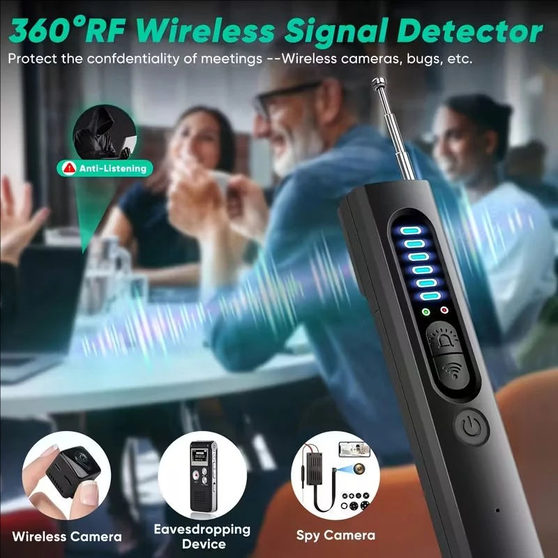 Hidden Camera & GPS Tracker Detector, RF Wireless Signal Scanner
