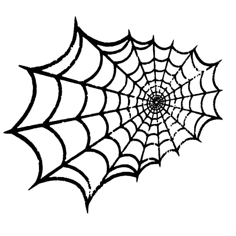 Spider Web Vinyl Car Sticker for Body, Windows and Bumper