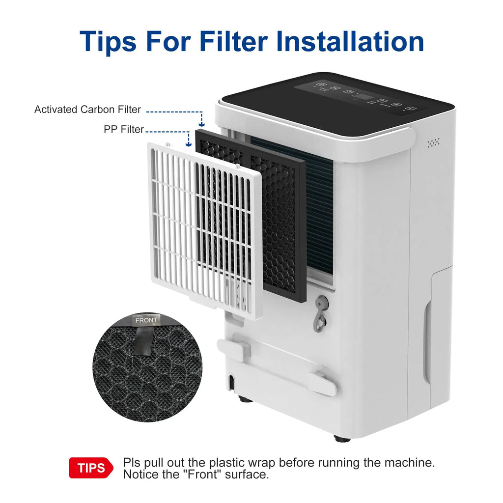 Shinco 30 Pints Dehumidifier for Home and Basements, 1500 Sq.Ft Dehumidifiers with Drain Hose, Auto or Manual Drainage