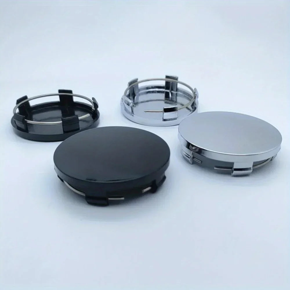60mm ABS Snap-In Wheel Center Caps, Universal 4-Pack - image 4