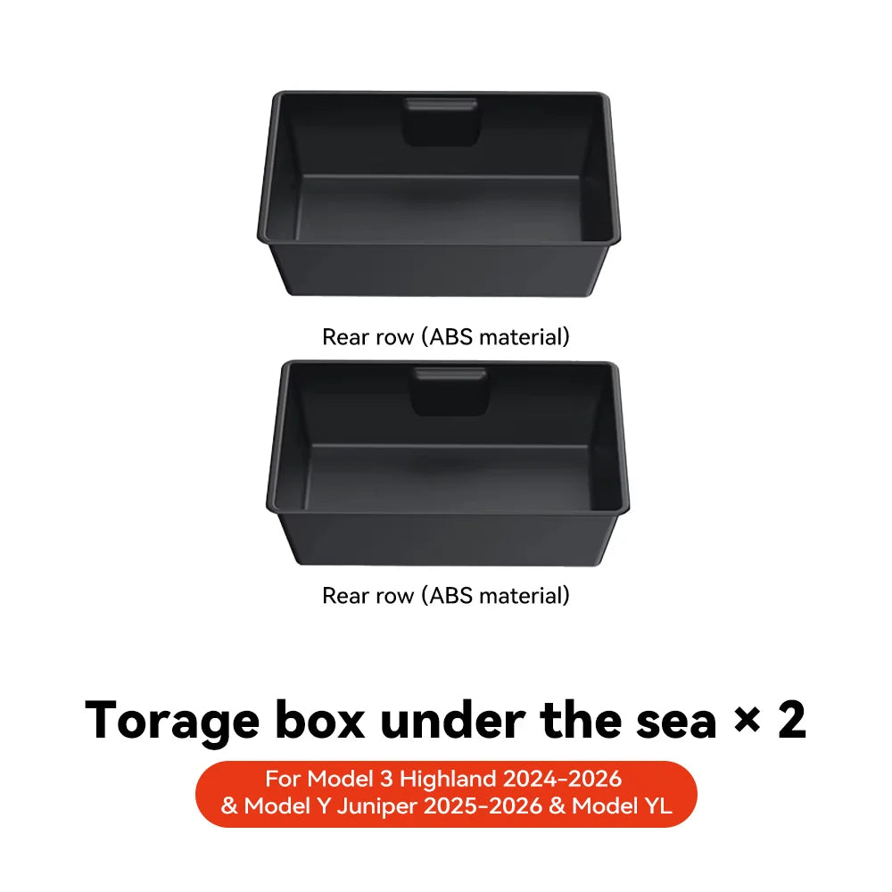 Under Seat Storage Drawer for Tesla Model Y Juniper 2025-2026