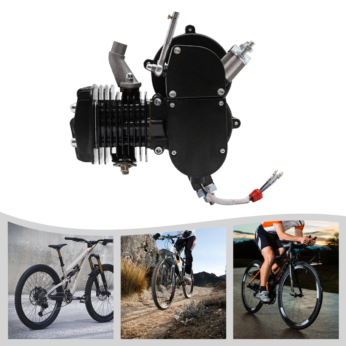 80cc 2-Stroke Bicycle Engine Kit for 26-28 in Wheels