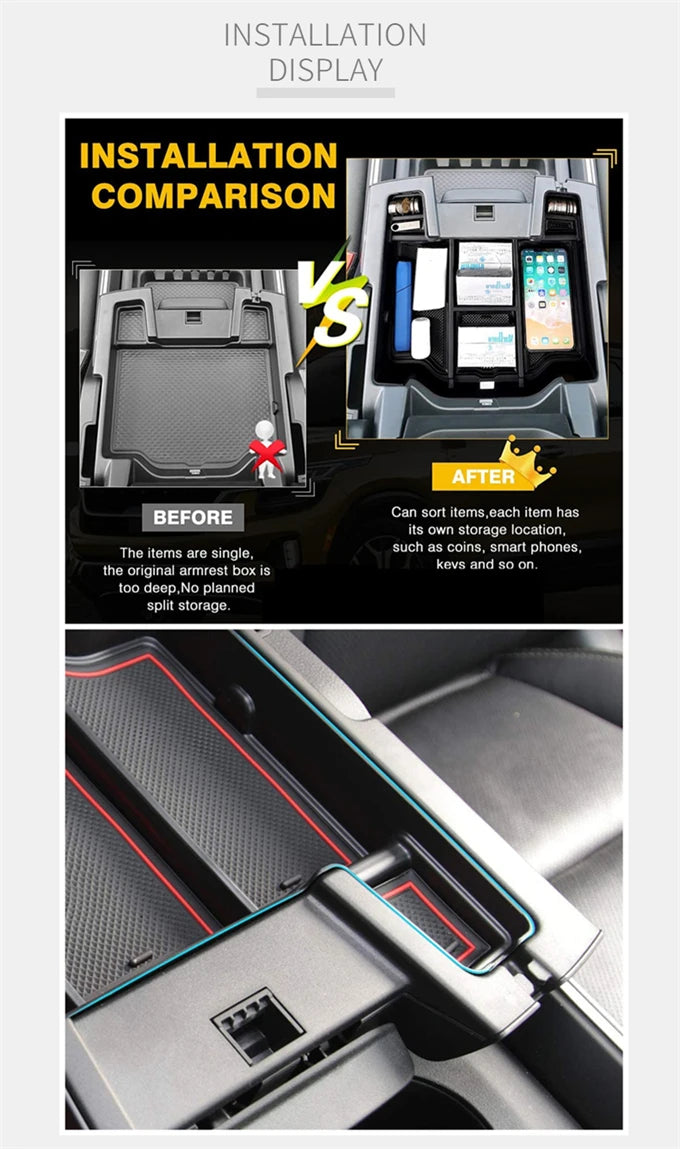 Dodge RAM Center Console Armrest Storage Organizer (2019-2023) - image 7
