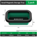 Magnetic Foldable Silicone Tray, Strong Magnetic Depth, Large Space for Convenient Storage of Screw Metal Parts, Auto Repair DIY