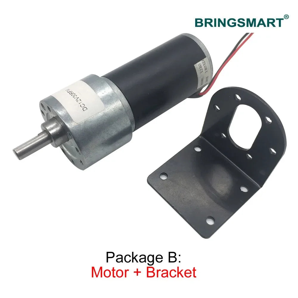 12V/24V DC Gear Motor, High Torque, Self-Locking