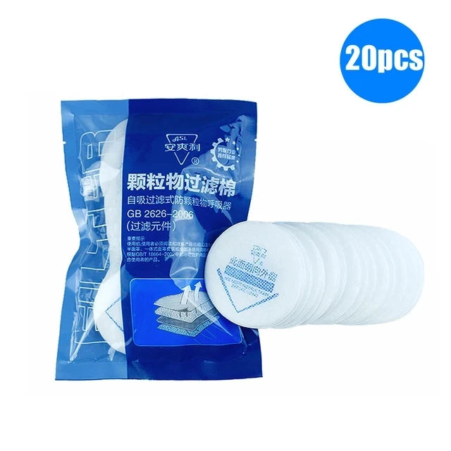 Reusable Half Face Respirator, Dual Filter Dust-Proof Mask for Carpenters