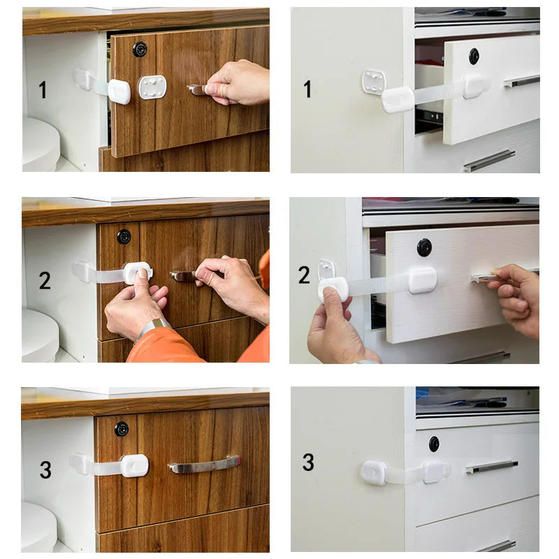 Adhesive Baby Safety Locks for Drawers & Cabinets - image 14