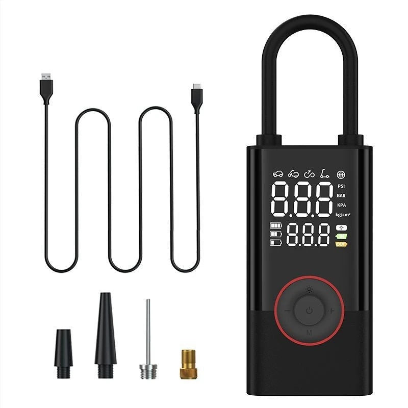 150PSI Portable Tire Inflator Air Pump for Car, Bike & Ball - image 7