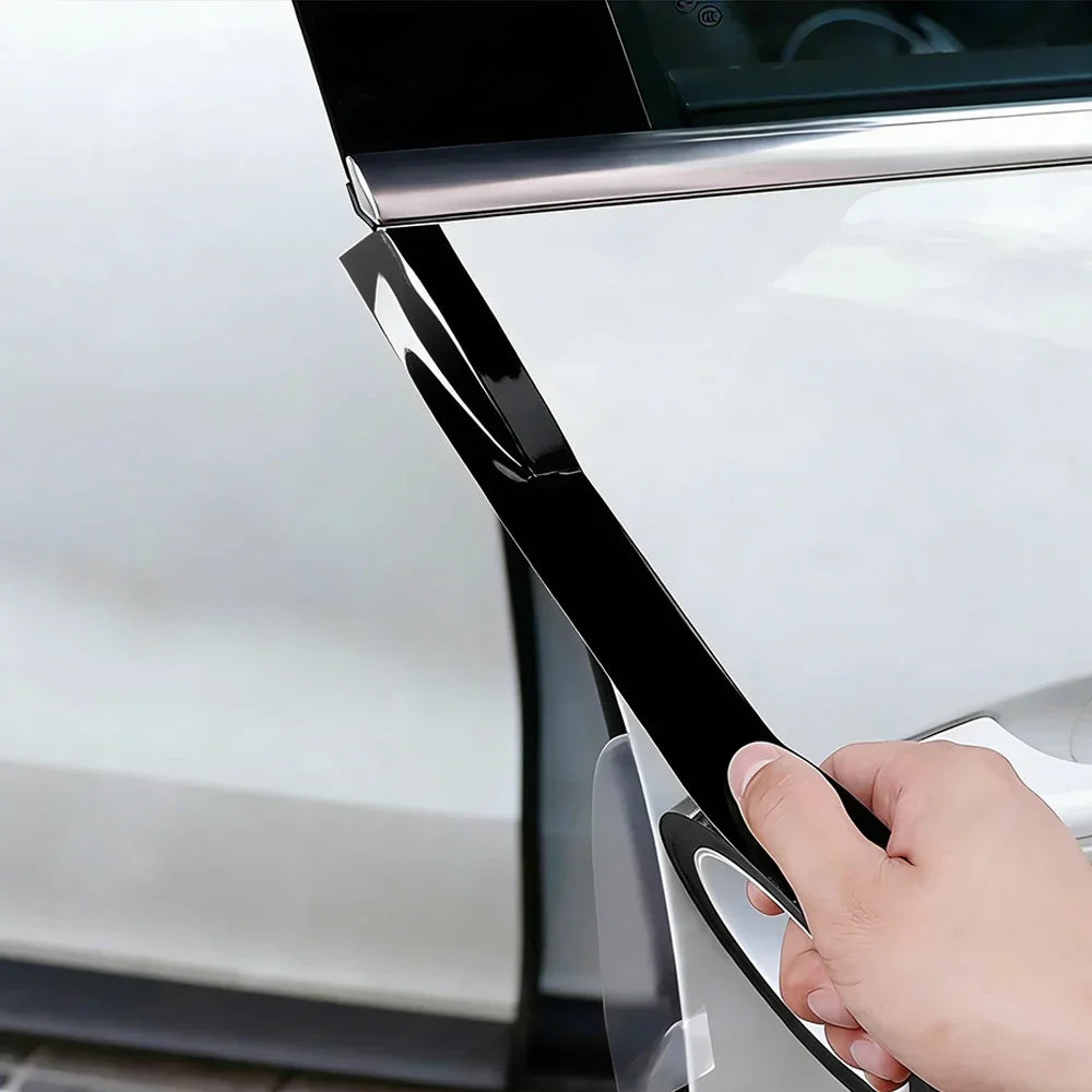 Glossy Black Vinyl Wrap Stripe Car Decal Film (3/5/7/10 cm) - image 5
