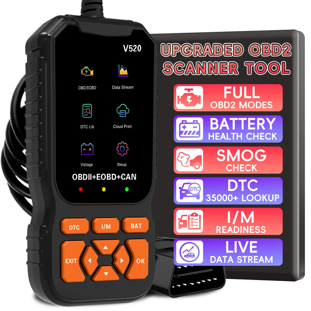 OBD2 Car Scanner Diagnostic Scan Tool Professional Vehicle Fault Code Reader