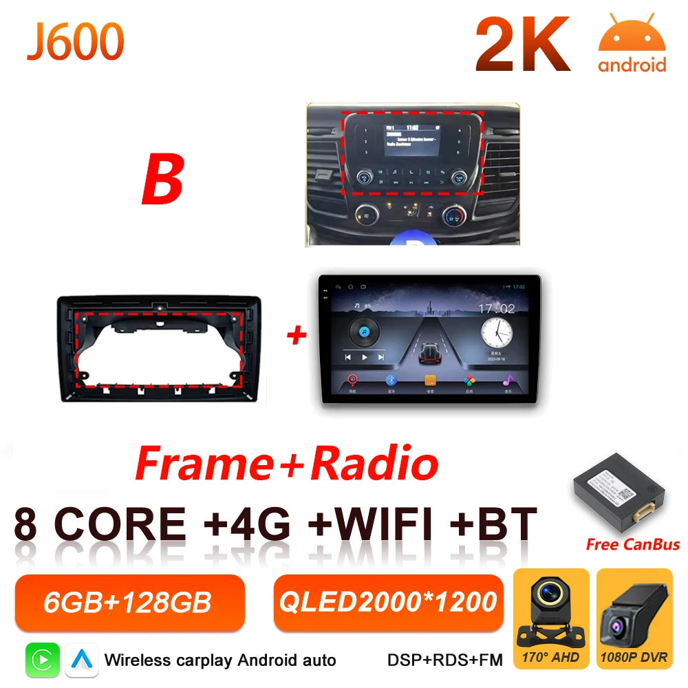Android 16 Car Radio for Ford Transit Custom & V363 - Wireless CarPlay - image 31