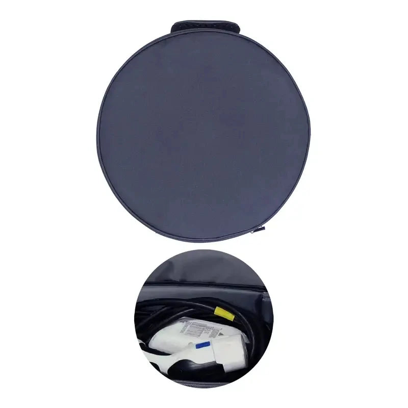 EV Charging Cable Storage Bag with Zipper and Handle
