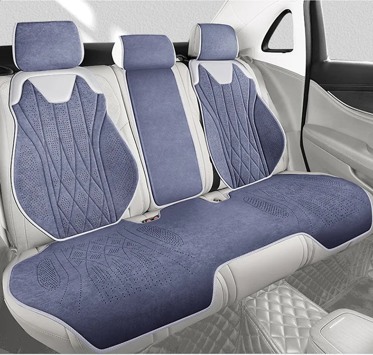 Perforated Suede-Finish Car Seat Covers, Single, Pair or Rear