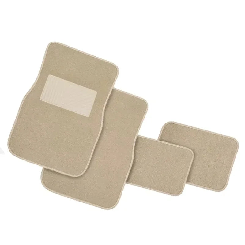 Universal Carpet Car Floor Mats, 4-Piece Full Set