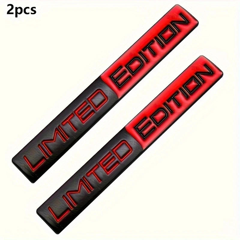 2pc 3D Metal Limited Edition Badge Decals for Trunk and Fender - view 4