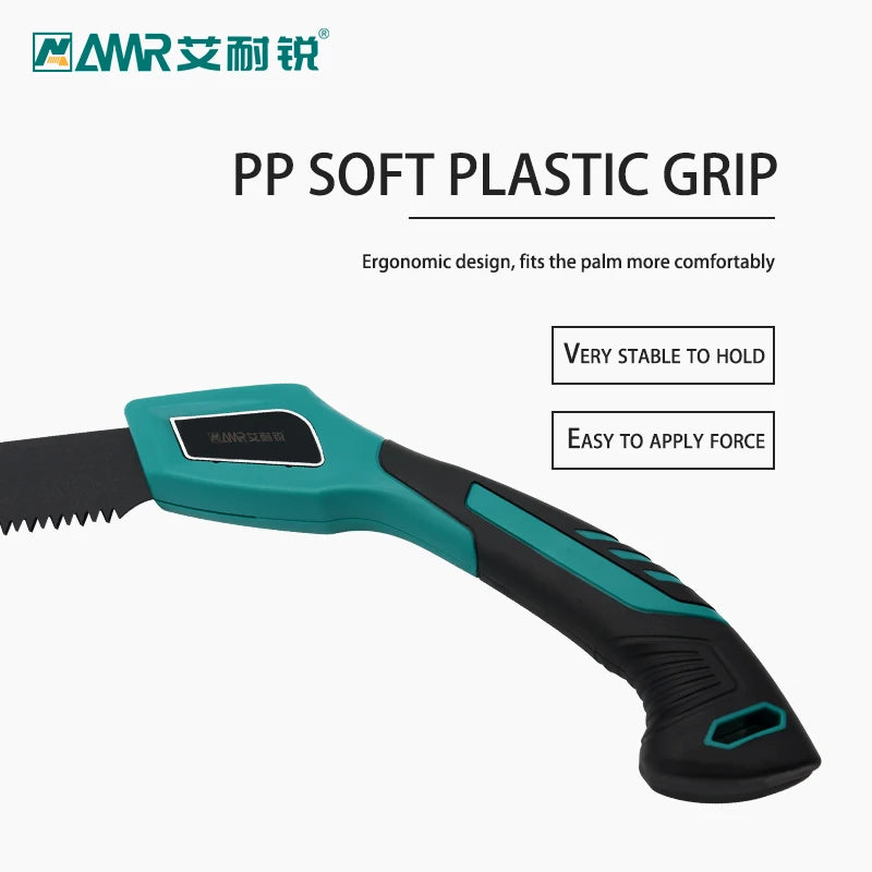 Pruning Saw with Scabbard Japanese Fixed Straight Hand Saw Portable Tree Limb Cutter Garden Pruner Tool for Camping Dry Wood