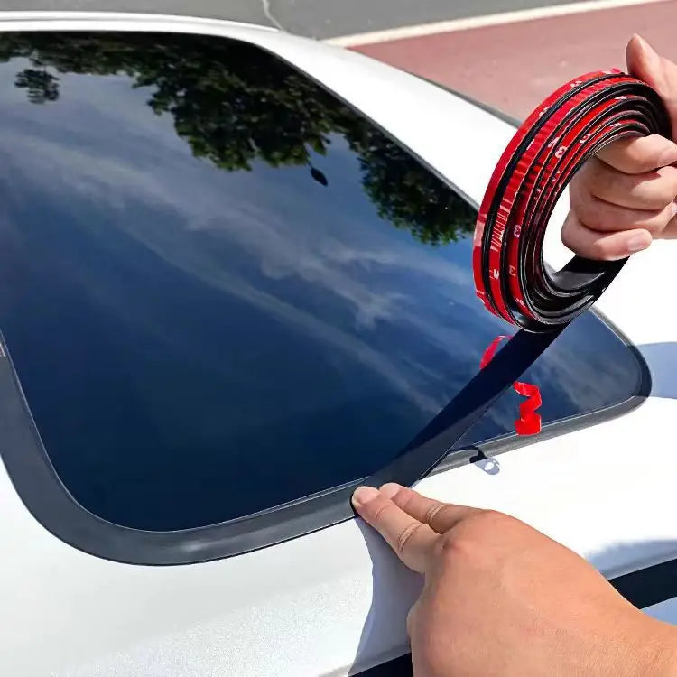 Car windshield sealing strip 2m, T-type rubber seal against leaks and wind noise