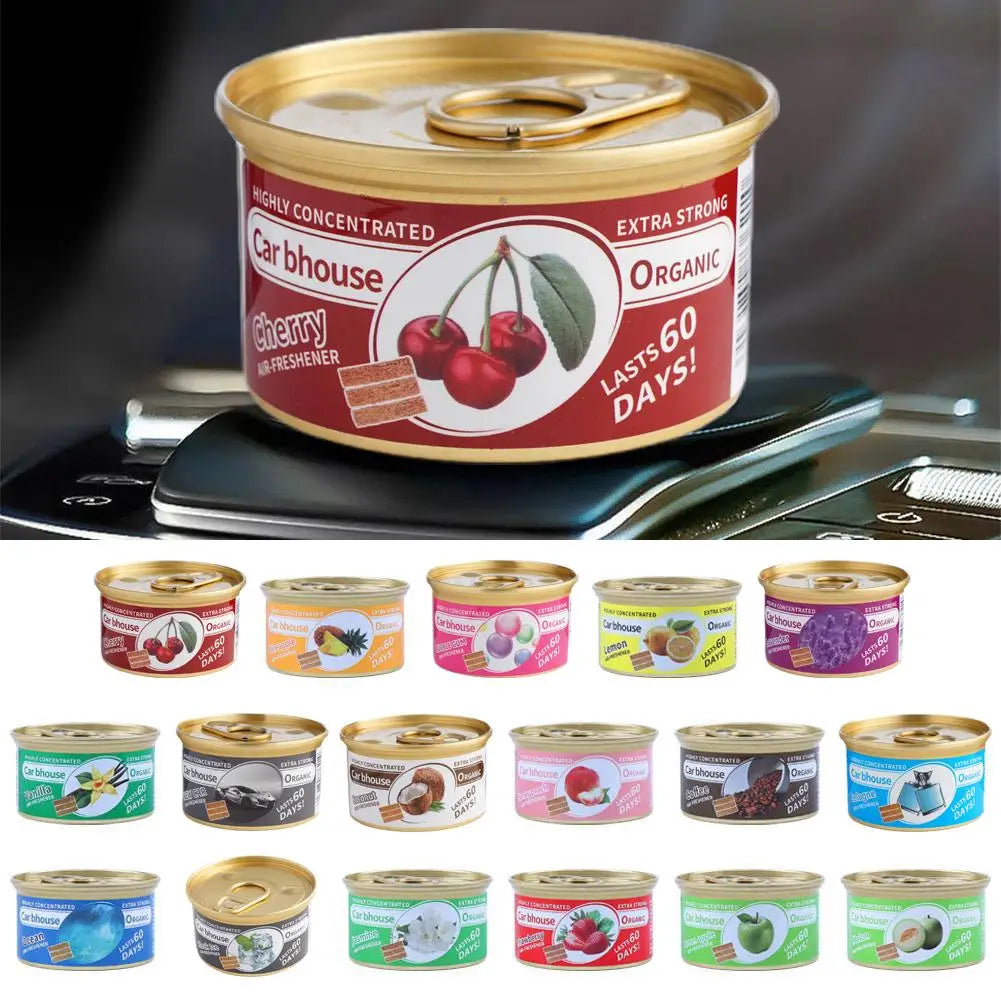 Bubble Gum Scent Car Air Freshener Can, Long-Lasting Odor Eliminator
