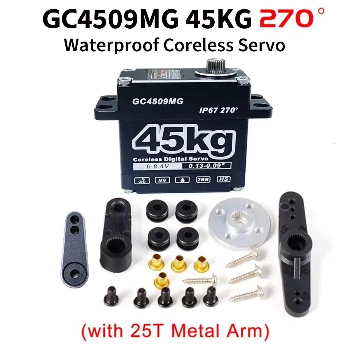 Heavy-Duty Waterproof RC Servo Motor 25kg, 35kg, 45kg - image 16
