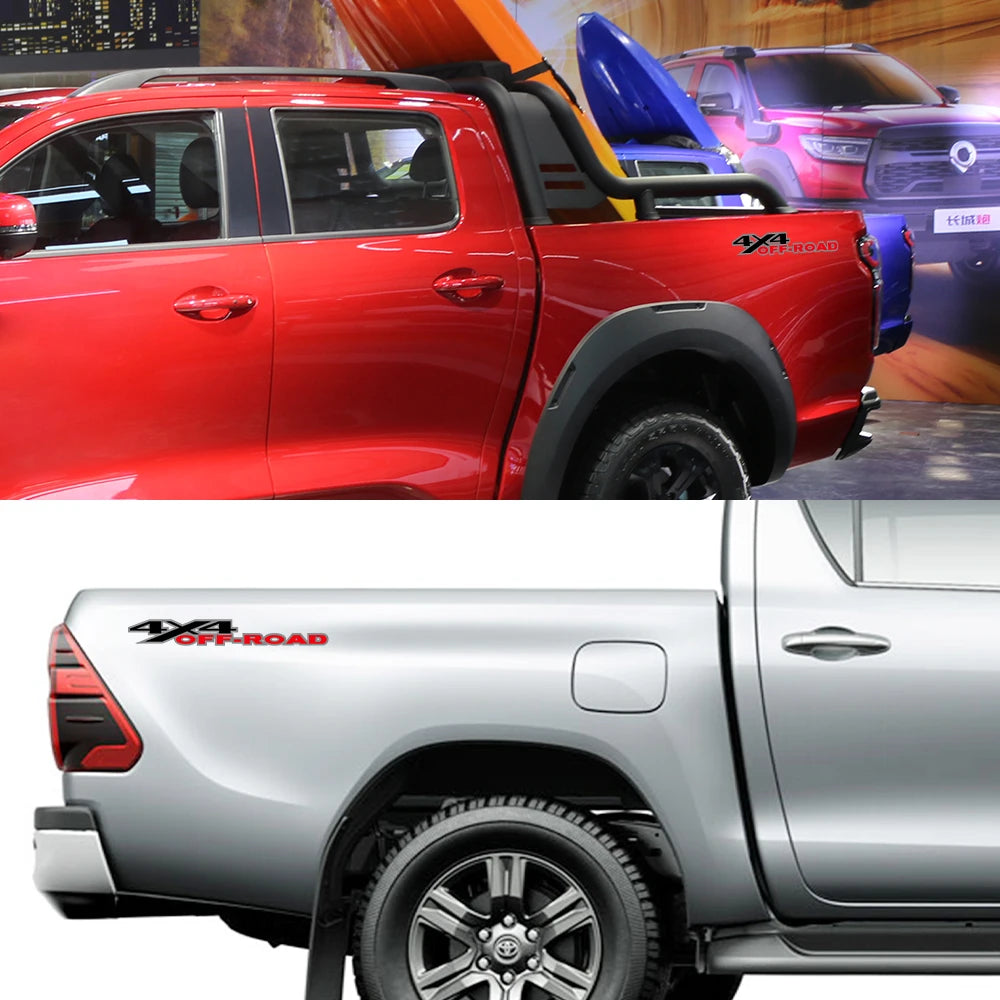 2-Pack 4x4 Off-Road Pickup Truck Decal Stickers - Waterproof Vinyl - image 3