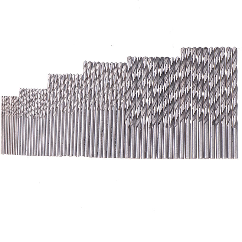 60/120Pcs Drill Set - Suitable For Metal And Wood, 1-3.5mm High Carbon Steel, Round Shank Spiral Groove Design, Durable Woodwork