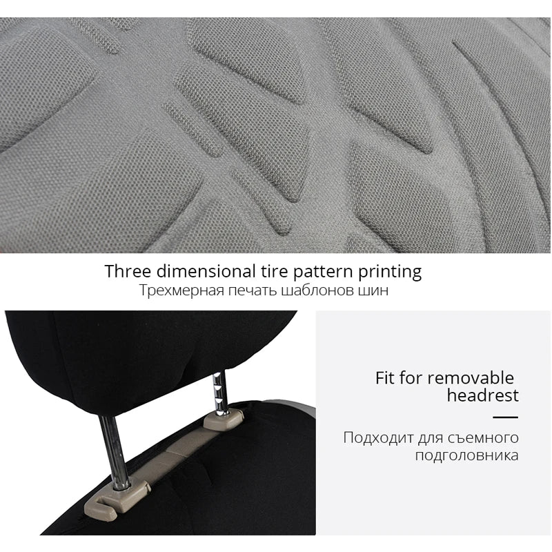 2/5PCS Car Seat Covers Set Universal Fit Most Car Covers with Tire Detail Suitable for Independent Seat Covers Protecting Seats