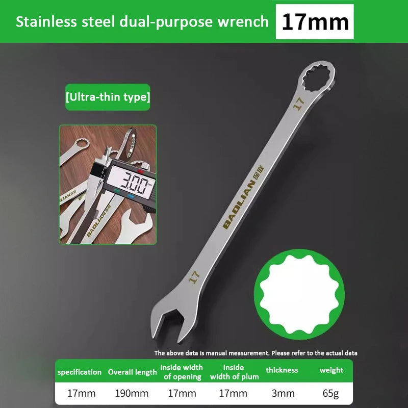 Ultra-Thin Ratchet Wrench 5-32MM for Auto & Bike Repairs - image 25