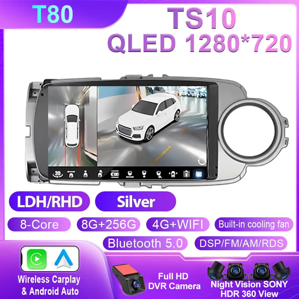 Toyota Yaris 2012-2017 Android Car GPS Radio Bluetooth - image 22