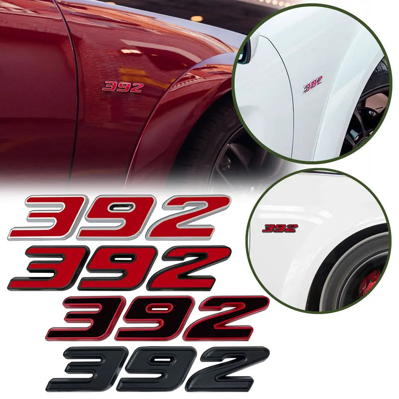 3D Metal Engine Size Car Sticker for Dodge, Jeep, Ford and Toyota