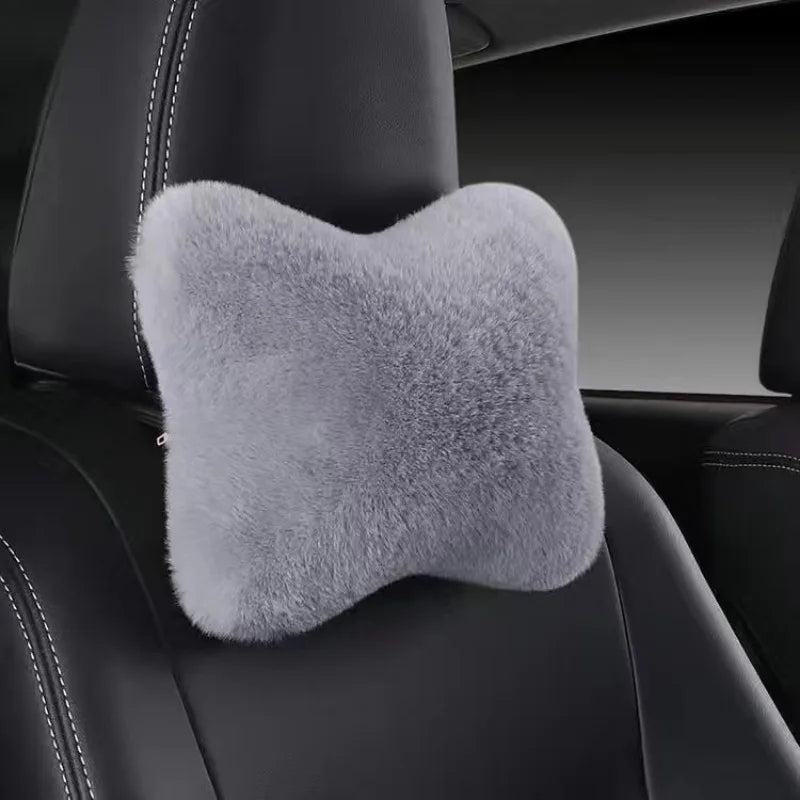 Ergonomic Car Headrest Lumbar Pillow – Plush Neck Support - image 5