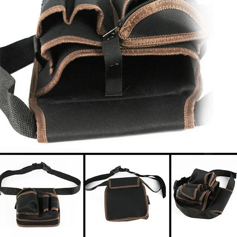 Multifunctional Tool Pouch with Belt – Electrician Waist Bag
