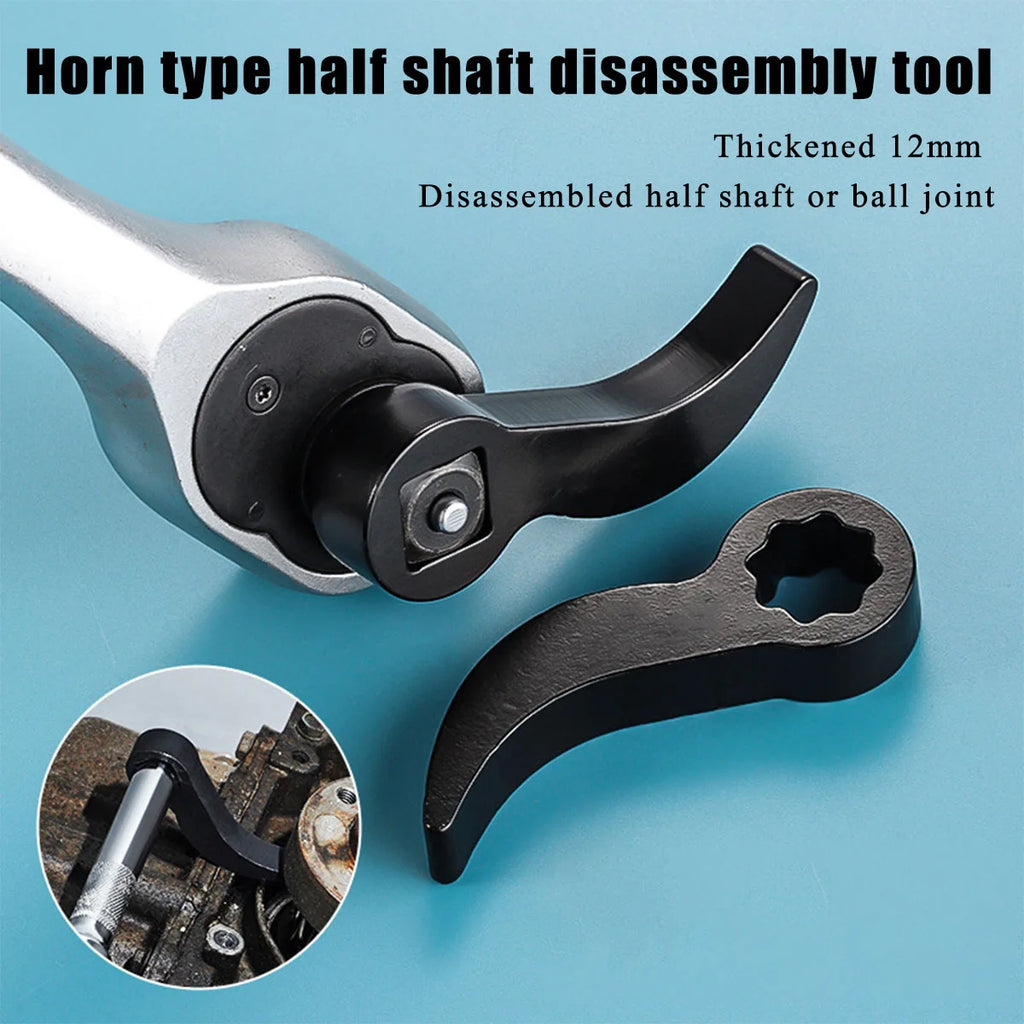 Angle Half Axle Pry Bar Adapter for Open End Wrench Disassembly - image 3